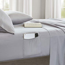 Load image into Gallery viewer, Comfort Spaces Colin 9 Piece Comforter Set All Season Microfiber Stripe Printed Bedding and Sheet with Two Side Pockets, Full, Red/Grey