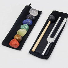 Load image into Gallery viewer, Earth & Home Tuning Forks for Healing Chakra Set - 528 hz Tuning Fork with Chakra Crystals and Healing Stones - Sound Healing Instruments for Biofield Tuning, Stress Relief, & DNA Repair