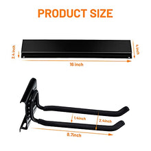 Load image into Gallery viewer, Wallmaster Garage Storage Tool Organizer Rack Heavy Duty Tools Garage Organization Wall Mount Rack Hanger with 6 Hooks 48inch Tracks Max Load 265lb