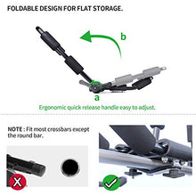 Load image into Gallery viewer, Leader Accessories Folding Kayak Rack 4 PCS/Set J Bar Car Roof Rack for Canoe Surf Board SUP On Roof Top Mount on SUV, Car and Truck Crossbar with 4 pcs Tie Down Straps