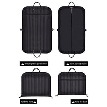 Load image into Gallery viewer, Men's Travel Clothing Bag, Essential Suit Bag for Air Travel, Gifts for Travelers Men (Black)