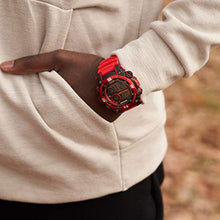 Load image into Gallery viewer, Armitron Sport Men's 40/8284RDBK Digital Chronograph Matte Red Resin Strap Watch