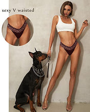 Load image into Gallery viewer, FINETOO 7 Pack Thongs for Women Sexy Panties Seamless Stretch Breathable No Show Lace Thong Underwear