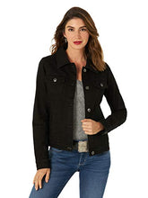 Load image into Gallery viewer, Wrangler Authentics Women's Authentics Denim Jacket, Black, Small