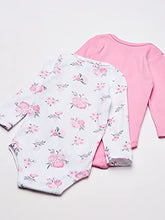 Load image into Gallery viewer, Hudson Baby Unisex Baby Cotton Long-Sleeve Bodysuits Basic Pink Floral, 9-12 Months