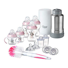 Load image into Gallery viewer, Tommee Tippee Closer to Nature Newborn Baby Feeding Starter Set - Pink, Girl (Design May Vary)