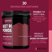 Load image into Gallery viewer, Organic Beet Root Powder for Workout Recovery & Athletic Endurance | with L-Arginine for Nitric Oxide Boost