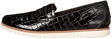 Load image into Gallery viewer, Clarks Women's Serena Terri Loafer Flat, Black Patent Synthetic, 12 Wide