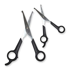 Load image into Gallery viewer, Pets First #1 Pet Grooming Scissors Body & Facial Trimmer Durable Stainless Steel Blades. Rounded Tips Shears for Long Medium Short Thick Wiry Curly Hair. Lightweight Cutter for Dogs & Cats. Set of 2