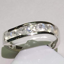 Load image into Gallery viewer, Natural Rainbow Moonstone 925 Sterling Silver Ring Size 5.75, 6, 6.75, 7, 7.75, 8, 8.75, 9, 9.75, 10