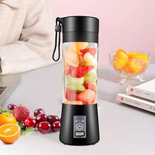 Load image into Gallery viewer, Dr.me Portable Blender, Personal Mixer Fruit Rechargeable with USB, Mini Blender for Smoothie, Fruit Juice, 380ml, Six 3D Blades for Great Mixing
