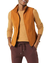 Load image into Gallery viewer, Amazon Essentials Women's Full-Zip Polar Fleece Vest, Tan, X-Large