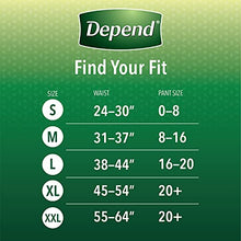 Load image into Gallery viewer, Depend Fit-Flex Adult Incontinence Underwear for Women, Disposable, Maximum Absorbency, Extra-Large, Blush, 68 Count