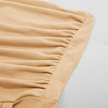 Load image into Gallery viewer, GRACE KARIN Women Strapless Ruched Maxi Dress with Pocket Size XL Light Coffee