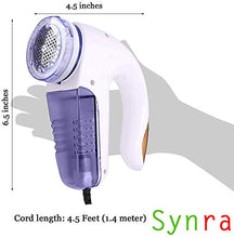 Load image into Gallery viewer, Fabric Shaver - Retains Clothes' Shine in Minutes - Safely removes Fuzz, Pilling - Quick and Easy-to-use lint Catcher with Large Shaving Head & Removable bin - Extra Stainless Steel Blade Included