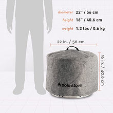 Load image into Gallery viewer, Solo Stove Bonfire Shelter Protective Fire Pit Cover for Round Fire Pits Waterproof Cover Great Fire Pit Accessories for Camping and Outdoors, Grey