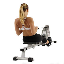 Load image into Gallery viewer, Sunny Health & Fitness Magnetic Rowing Machine Rower w/ LCD Monitor