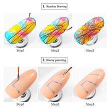 Load image into Gallery viewer, 6 Color Nail Art Nail Spider Gel Set Matrix Gel Paint Design Nail Wire Drawing Nail Gel For Line Uv Gel Nails, Acrylic Nails, Natural Nails (Shipping from USA)
