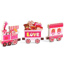 Load image into Gallery viewer, 3 Pieces Valentine Centerpiece Decorations Love Express Train Wooden Table Decorations Wedding Anniversary Centerpiece Signs