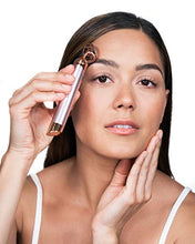 Load image into Gallery viewer, Finishing Touch Lumina Lumina Lumina Flawless Contour Vibrating Facial Roller & Massager, Rose Quartz
