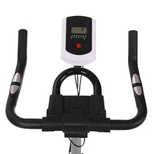 Load image into Gallery viewer, Indoor Cycling Bike Stationary Bicycle, Abdominal Exercise Machine w/LCD Monitor and Ipad holder for Home Cardio Workout, Adjustable Seat and Handlebar (Black)