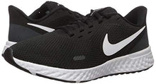 Load image into Gallery viewer, Nike Women's Revolution 5 Running Shoe, Black/White-Anthracite, 6.5 Wide US