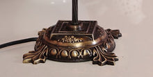 Load image into Gallery viewer, New BOSPHORUS Stunning Handmade Swan Neck Turkish Moroccan Mosaic Glass Table Desk Bedside Lamp Light with Bronze Base (Multicolor)