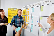 Load image into Gallery viewer, Post-it Dry Erase Whiteboard Film Surface for Walls, Doors, Tables, Chalkboards, Whiteboards, and More, Removable, Stain-Proof, Easy Installation, 4 ft x 3 ft Roll (DEF4X3)