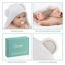 Load image into Gallery viewer, Miniboo Organic Bamboo Hooded Baby Towel – Ultra Soft and Super Absorbent Baby Bath Towels for Newborns, Infants and Toddlers – Suitable as Baby Gifts