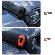 Load image into Gallery viewer, Hoolcar Hood Latch Lock Catch Brackets Cover for 2018-2021 Jeep Wrangler JL JLU & 2020-2021 Gladiator JT, Orange