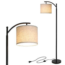 Load image into Gallery viewer, Tomshine Floor Lamp, Modern Floor Lamp Standing Industrial Arc Light with Hanging Lamp Shade, LED Floor Lamp for Living Room,Bedroom