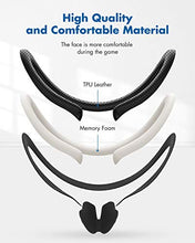 Load image into Gallery viewer, KIWI design VR Facial Interface Bracket with Anti-Leakage Nose Pad, 2 pcs PU Leather Anti-Dirt Sweat-Proof Foam Face Cover Pad for Valve Index Accessories