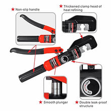 Load image into Gallery viewer, AMZCNC Hydraulic Hand Crimper Tool for Stainless Steel Cable Railing Fittings for 1/16" 1/8" 3/16" 1/4" Cable –Wire Swaging Tool 8 Ton and Stainless Steel Cable Cutter