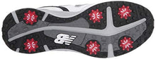 Load image into Gallery viewer, New Balance Men's Sweeper Waterproof Spiked Comfort Golf Shoe, White/Black, 13 4E 4E US
