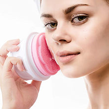 Load image into Gallery viewer, SoulBay Electric Body Brush with 5 Attachments: Rechargeable Back Brush IPX7 Long Handle Exfoliating Spin Scrubber for Shower Bathing Cleansing Wash Deep Cleaning