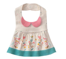 Load image into Gallery viewer, GZMM Baby Girl's Princess Type Waterproof Bibs with Adjustable Snaps,2 Pack