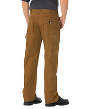 Load image into Gallery viewer, Dickies Men's Relaxed Straight Fit Lightweight Duck Carpenter Jean, Black Olive, 34W x 30L