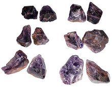 Load image into Gallery viewer, 2pc Set Super 7 Raw Natural Crystals Aka: Amethyst w/Cacoxenite Medium Healing Gemstone Specimens from Brazil