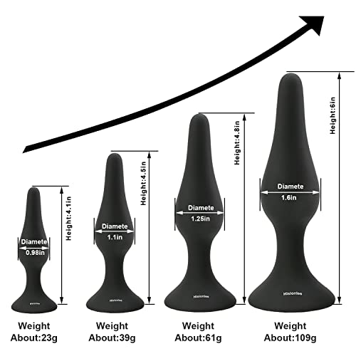 Hisionlee Sexy Toys 4PCS Anal Plug Set Silicone Anal Butt Plug Adult S PENNYPART.COM Hisionlee Sexy Toys 4PCS Anal Plug Set Silicone Anal Butt Plug Adult S PENNYPART.COM
