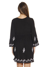 Load image into Gallery viewer, Riviera Sun Tunic Dresses for Women 21643-BLACK-S