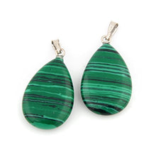 Load image into Gallery viewer, 20pcs Teardrop Water Drop Shape Healing Chakra Charm Beads Crystal Quartz Stone Random Color Pendants for Necklace Jewelry Making