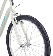 Load image into Gallery viewer, Schwinn Sivica 7 Cruiser Bike for Women with 26-Inch Wheels in Cream, 7-Speed Shimano Drivetrain and Aluminum Step-Through Frame (S37257F40OS)