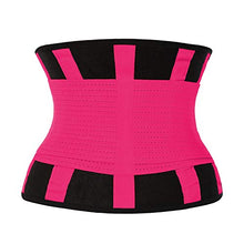 Load image into Gallery viewer, Waist Trainer Belt for Women & Man - Waist Cincher Trimmer Weight Loss Ab Belt - Slimming Body Shaper Belt (Hot Pink, Medium)