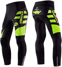 Load image into Gallery viewer, sponeed Men's Cycle Shorts Tights Long Pants Athletic Cycling Outdoor Sports Asia L/US M Green