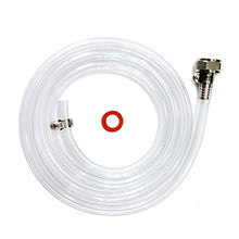 Load image into Gallery viewer, Draft Beer Line with Hexnut - Vinyl Hose ID 3/16 inch OD 7/16 inch Length 5ft, with Hexnut Assembly, Free Two Clamps, Prefect Connect Beer Tap Tower