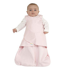 Load image into Gallery viewer, HALO 100% Cotton Sleepsack Swaddle, 3-Way Adjustable Wearable Blanket, TOG 1.5, Soft Pink, Newborn, 0-3 Months