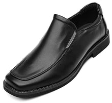 Load image into Gallery viewer, kkdom Men's Classic Leather Lined Formal Oxfords Slip on Dress Shoes Black