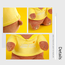 Load image into Gallery viewer, MINISO We Bare Bears Cute Stuffed Animals, Soft Grizzly Plush Toys for Girls Boys Toddlers Kids, (Kawaii Plushies with Yellow Hoodie, 9.6")