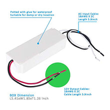 Load image into Gallery viewer, Dimmable LED Driver 12V 60 Watts IP67 Triac Dimming LED Power Supply 110V to 12V DC Transformer 12 Volt 5Amps 60W Small LED Drivers Waterproof