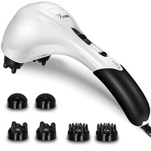 Load image into Gallery viewer, VIKTOR JURGEN Handheld Back Massager - Double Head Electric Full Body Massager - Deep Tissue Percussion Massage for Muscles, Head, Neck, Shoulder, Back, Leg, Foot -Best Gifts for Women/Men